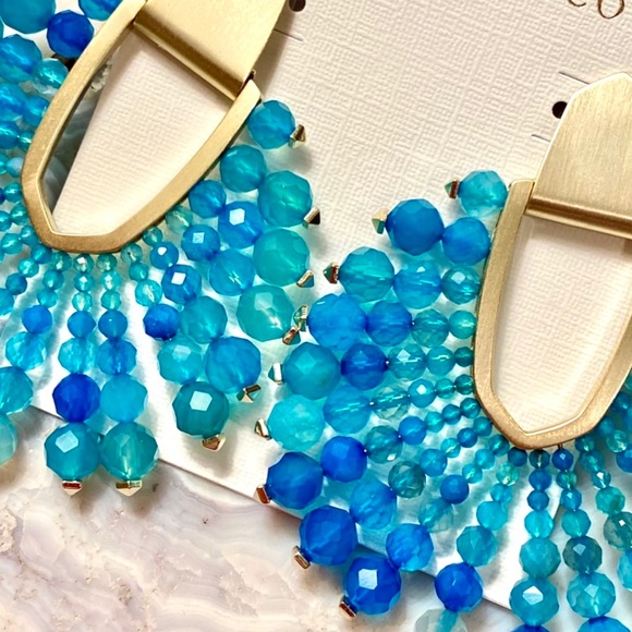 🌺🎉HP🎉🌺 NWT Kendra Scott Diane Beaded Gemstone Statement Earrings - Picture 10 of 16